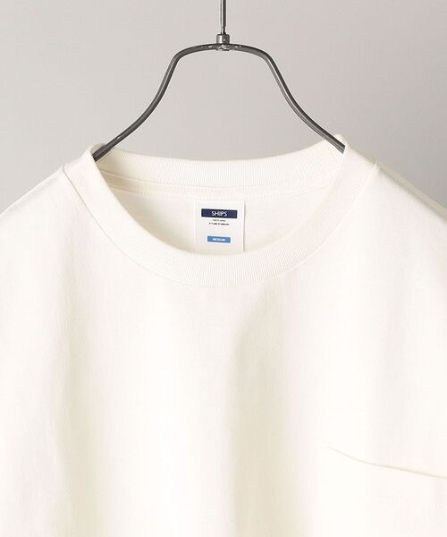 SHIPS(シップス)の「【WEB限定】SHIPS: 〈汗染み防止加工〉 ビッグシルエット ヘビーウェイト Tシャツ(Tシャツ/カットソー・メンズ・ホワイト/ブラック/グリーン/ライトブルー/ネイビー/ピンク・LARGE/X-LARGE/MEDIUM/SMALL)」の12枚目の写真