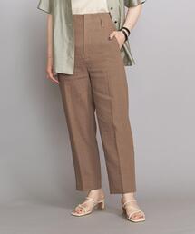 BEAUTY&YOUTH UNITED ARROWS | BY 麻ブレンドハイウエストクロップドテーパードパンツ(その他パンツ)