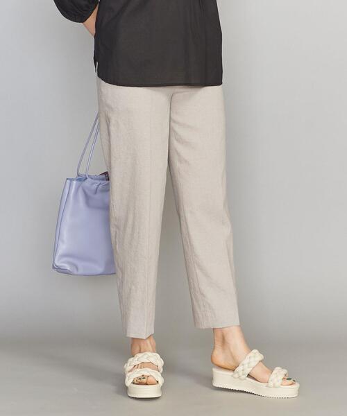 【新品タグ付き】M 麻 リネン テーパード パンツ ビューティーアンドユース BEAUTY&YOUTH UNITED ARROWS（ビューティーアンドユース