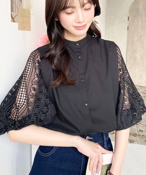 セール】【累計販売枚数1万枚突破！】前後2WAY T/Cブロード袖レース