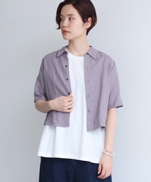 nitca | 40/プレーンファブリック クロップドブラウス(シャツ/ブラウス)