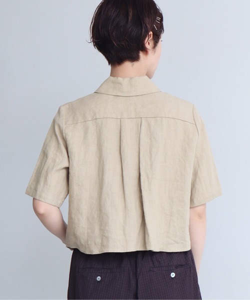 nitca（ニトカ）の「40/プレーンファブリック クロップドブラウス（シャツ/ブラウス・レディース・ベージュ/パープル・FREE）」の11枚目の写真