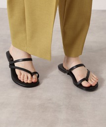 N.（N. Natural Beauty Basic） | アシンメトリーフラットサンダル(パンプス)