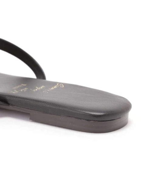 N.（N. Natural Beauty Basic）（エヌエヌナチュラルビューティーベーシック）の「アシンメトリーフラットサンダル（パンプス・レディース・ブラック/ホワイト・MEDIUM/LARGE）」の4枚目の写真