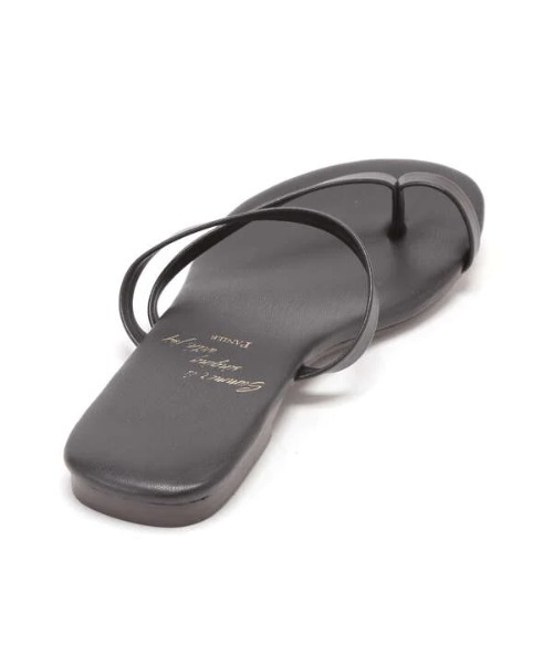 N.（N. Natural Beauty Basic）（エヌエヌナチュラルビューティーベーシック）の「アシンメトリーフラットサンダル（パンプス・レディース・ブラック/ホワイト・MEDIUM/LARGE）」の7枚目の写真