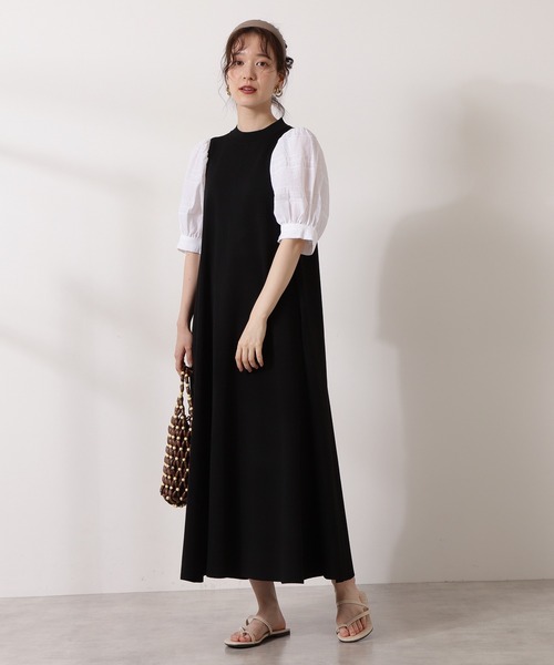 N.（N. Natural Beauty Basic）（エヌエヌナチュラルビューティーベーシック）の「アシンメトリーフラットサンダル（パンプス・レディース・ブラック/ホワイト・MEDIUM/LARGE）」の12枚目の写真