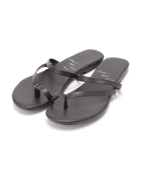 N.（N. Natural Beauty Basic）（エヌエヌナチュラルビューティーベーシック）の「アシンメトリーフラットサンダル（パンプス・レディース・ブラック/ホワイト・MEDIUM/LARGE）」の18枚目の写真