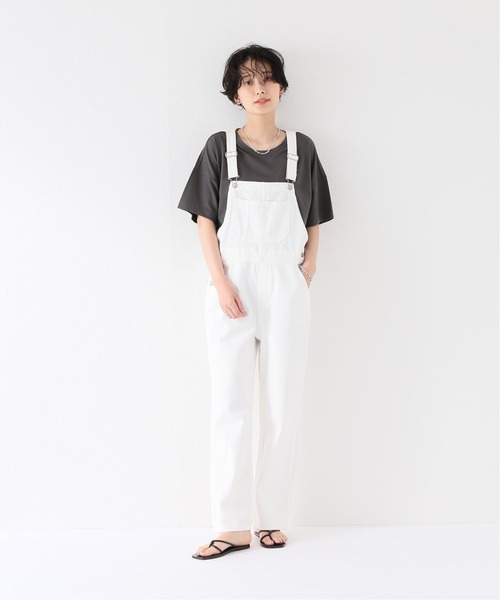 Simplicite（サンプリシテ）の「コットンテンセル オーバーゆるTシャツ（Tシャツ/カットソー・レディース・ホワイト/チャコールグレー/ピンク・FREE）」の20枚目の写真