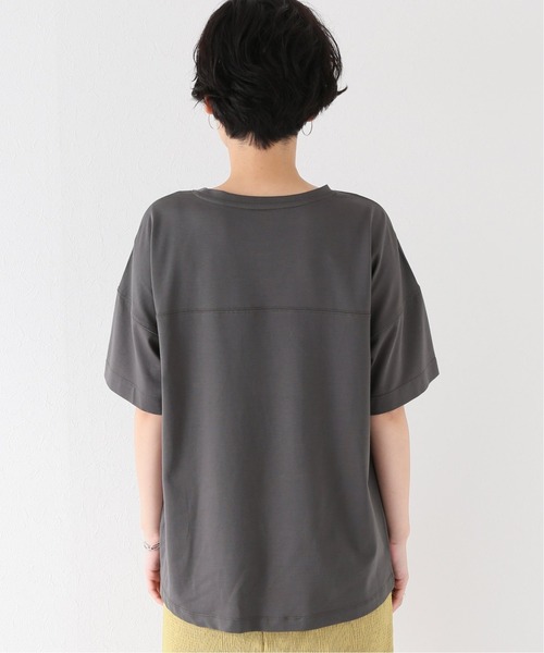 Simplicite（サンプリシテ）の「コットンテンセル オーバーゆるTシャツ（Tシャツ/カットソー・レディース・ホワイト/チャコールグレー/ピンク・FREE）」の21枚目の写真