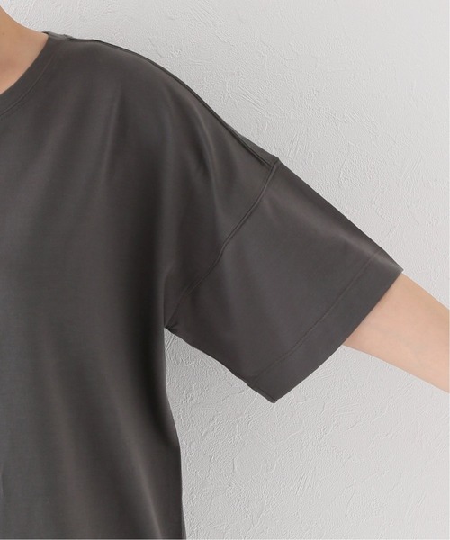 Simplicite（サンプリシテ）の「コットンテンセル オーバーゆるTシャツ（Tシャツ/カットソー・レディース・ホワイト/チャコールグレー/ピンク・FREE）」の19枚目の写真