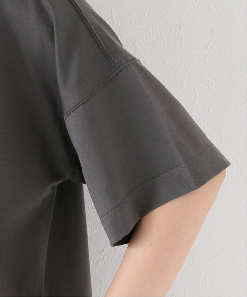 Simplicite（サンプリシテ）の「コットンテンセル オーバーゆるTシャツ（Tシャツ/カットソー・レディース・ホワイト/チャコールグレー/ピンク・FREE）」の7枚目の写真