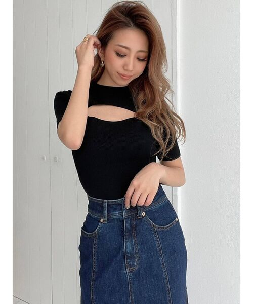 RESEXXY(リゼクシー)の「ロングデニムシフォンプリーツスカート(デニムスカート・レディース・ホワイト/ベージュ/インディゴブルー・SMALL/MEDIUM)」の22枚目の写真