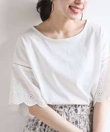 rps | 刺繍フレアー袖Tシャツ(Tシャツ/カットソー)