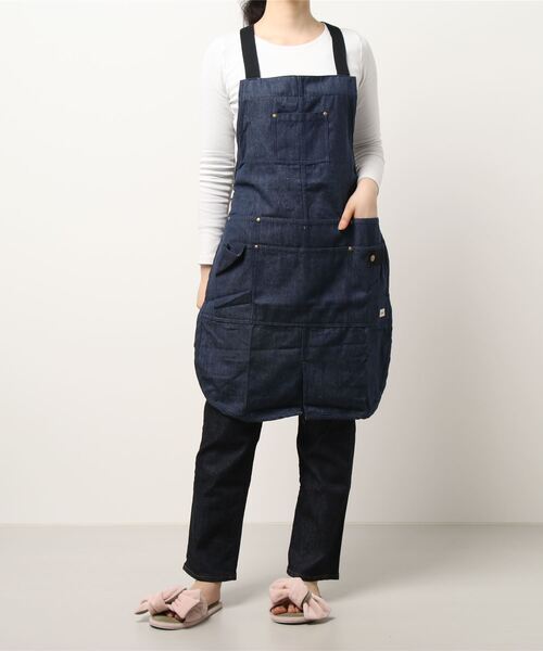 salle de bal（サルデバル）の「FRIENDSHILL / フレンズヒル ショートエプロン 撥水 防シワ MS-174-20 FRH（エプロン・レディース・ブラウン/ネイビー・FREE）」の16枚目の写真