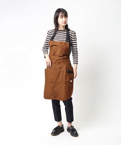 salle de bal（サルデバル）の「FRIENDSHILL / フレンズヒル ショートエプロン 撥水 防シワ MS-174-20 FRH（エプロン・レディース・ブラウン/ネイビー・FREE）」の20枚目の写真