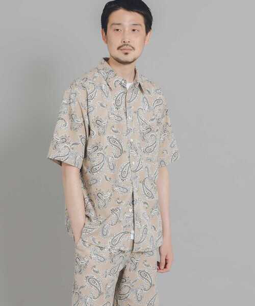 URBAN RESEARCH DOORS（アーバンリサーチドアーズ）の「White Label　ペイズリー レギュラーカラーシャツ（シャツ/ブラウス・メンズ・ベージュ系その他・MEDIUM/LARGE）」の10枚目の写真