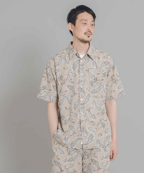 URBAN RESEARCH DOORS（アーバンリサーチドアーズ）の「White Label　ペイズリー レギュラーカラーシャツ（シャツ/ブラウス・メンズ・ベージュ系その他・MEDIUM/LARGE）」の6枚目の写真