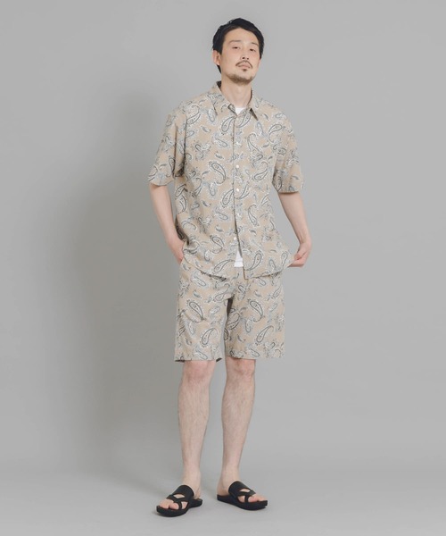 URBAN RESEARCH DOORS（アーバンリサーチドアーズ）の「White Label　ペイズリー レギュラーカラーシャツ（シャツ/ブラウス・メンズ・ベージュ系その他・MEDIUM/LARGE）」の5枚目の写真