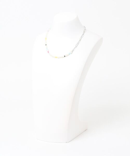 GOLDY（ゴールディ）の「パール & チェーン セパレーション ネックレス（ネックレス・レディース・ゴールド/シルバー・FREE）」の5枚目の写真