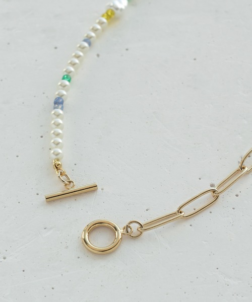 GOLDY（ゴールディ）の「パール & チェーン セパレーション ネックレス（ネックレス・レディース・ゴールド/シルバー・FREE）」の6枚目の写真