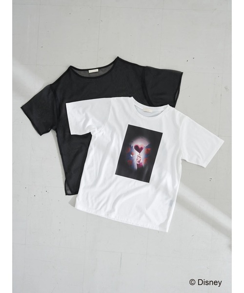 earth music&ecology(アースミュージックアンドエコロジー)の「『ディズニー ツイステッドワンダーランド』earth シアーTシャツセット *(Tシャツ/カットソー・レディース・ラベンダー/グリーン/ブルー/パープル/ボルドー/レッド/オレンジ・FREE)」の5枚目の写真