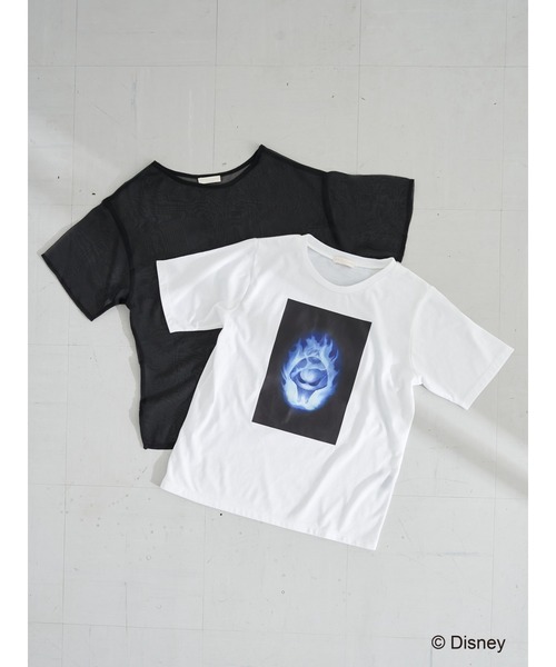 earth music&ecology(アースミュージックアンドエコロジー)の「『ディズニー ツイステッドワンダーランド』earth シアーTシャツセット *(Tシャツ/カットソー・レディース・ラベンダー/グリーン/ブルー/パープル/ボルドー/レッド/オレンジ・FREE)」の3枚目の写真