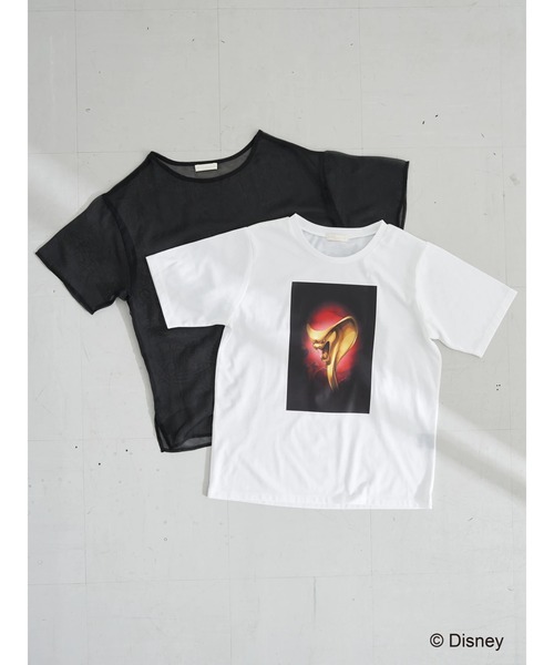 earth music&ecology(アースミュージックアンドエコロジー)の「『ディズニー ツイステッドワンダーランド』earth シアーTシャツセット *(Tシャツ/カットソー・レディース・ラベンダー/グリーン/ブルー/パープル/ボルドー/レッド/オレンジ・FREE)」の6枚目の写真