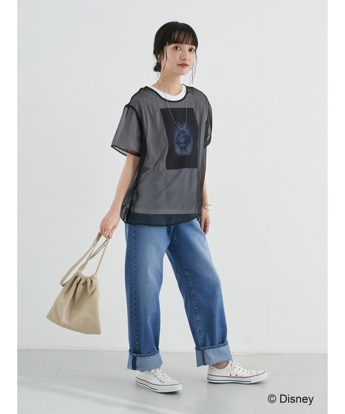 earth music&ecology(アースミュージックアンドエコロジー)の「『ディズニー ツイステッドワンダーランド』earth シアーTシャツセット *(Tシャツ/カットソー・レディース・ラベンダー/グリーン/ブルー/パープル/ボルドー/レッド/オレンジ・FREE)」の11枚目の写真
