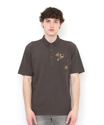 Design Tshirts Store graniph | ハンバーグラーエンブロイダリー(マクドナルド)|コラボポロシャツ(ポロシャツ)
