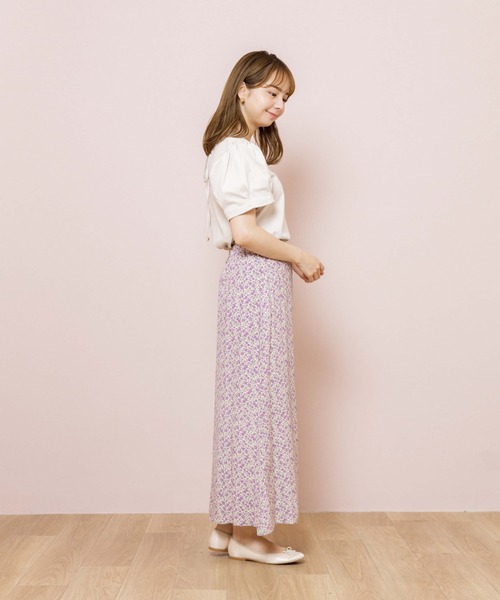 flower（フラワー）の「リトルガーデンスカート（スカート・レディース・ブラック/アイボリー・FREE）」の4枚目の写真