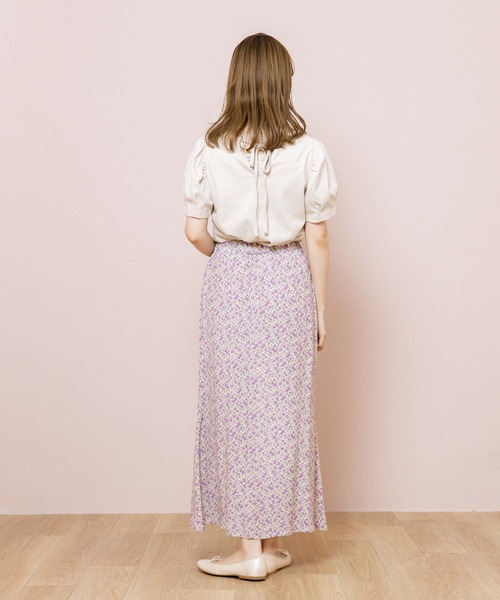 flower（フラワー）の「リトルガーデンスカート（スカート・レディース・ブラック/アイボリー・FREE）」の5枚目の写真
