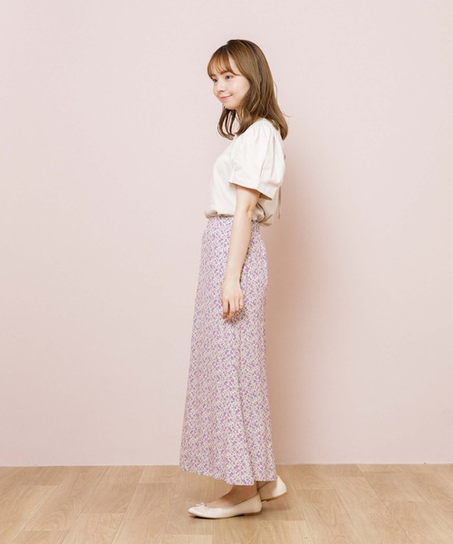 flower（フラワー）の「リトルガーデンスカート（スカート・レディース・ブラック/アイボリー・FREE）」の6枚目の写真