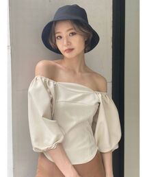 EMODA | ボリュームスリーブコンパクトトップ(Tシャツ/カットソー)