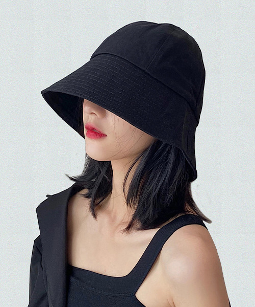 c.u.l(シーユーエル)の「【c.u.l】ドロップブリムバケットハット cula260(ハット・レディース・ホワイト/ブラック/ネイビー/ライトベージュ・FREE)」の5枚目の写真