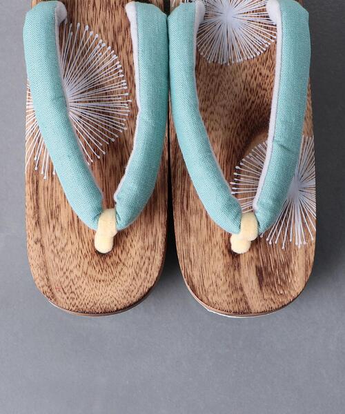 UNITED ARROWS（ユナイテッドアローズ）の「＜moika（モイカ）＞下駄 花芯▲（和装小物・レディース・ライラック/ライトブルー・23-24.5）」の11枚目の写真