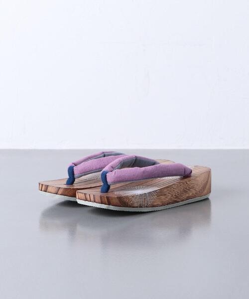 UNITED ARROWS（ユナイテッドアローズ）の「＜moika（モイカ）＞下駄 花芯▲（和装小物・レディース・ライラック/ライトブルー・23-24.5）」の5枚目の写真