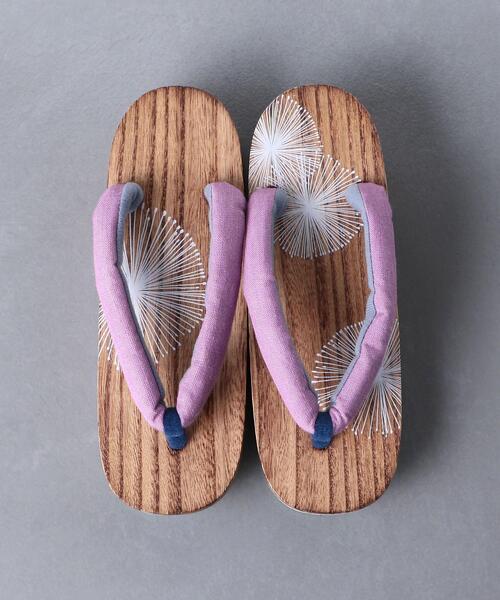 UNITED ARROWS（ユナイテッドアローズ）の「＜moika（モイカ）＞下駄 花芯▲（和装小物・レディース・ライラック/ライトブルー・23-24.5）」の8枚目の写真