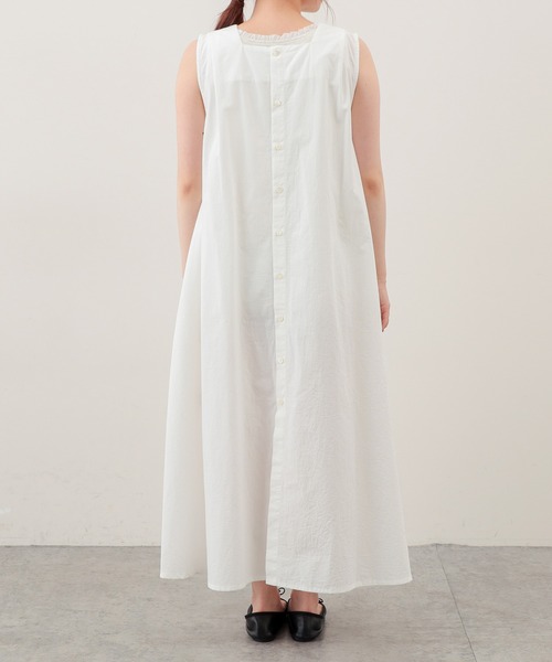 PUAL CE CIN(ピュアルセシン)の「【Du noir】綿クロスワッシャー2WAYワンピース(ワンピース・レディース・ホワイト/ブラック/ベージュ・FREE)」の14枚目の写真