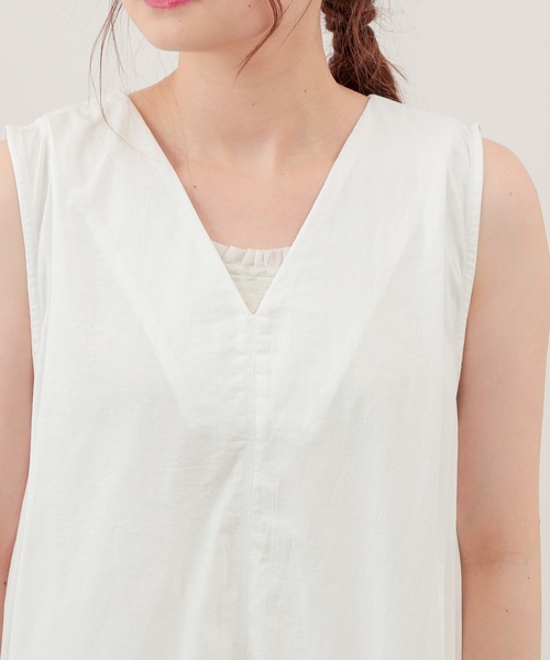 PUAL CE CIN(ピュアルセシン)の「【Du noir】綿クロスワッシャー2WAYワンピース(ワンピース・レディース・ホワイト/ブラック/ベージュ・FREE)」の15枚目の写真