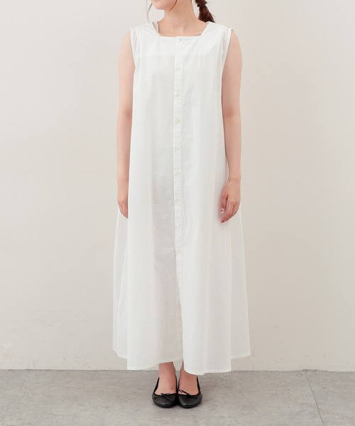 PUAL CE CIN(ピュアルセシン)の「【Du noir】綿クロスワッシャー2WAYワンピース(ワンピース・レディース・ホワイト/ブラック/ベージュ・FREE)」の20枚目の写真