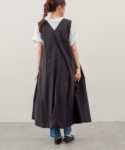 PUAL CE CIN(ピュアルセシン)の「【Du noir】綿クロスワッシャー2WAYワンピース(ワンピース・レディース・ホワイト/ブラック/ベージュ・FREE)」の11枚目の写真