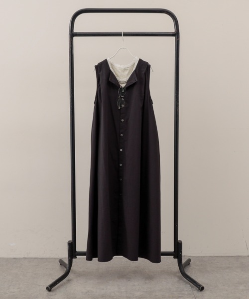 PUAL CE CIN(ピュアルセシン)の「【Du noir】綿クロスワッシャー2WAYワンピース(ワンピース・レディース・ホワイト/ブラック/ベージュ・FREE)」の4枚目の写真