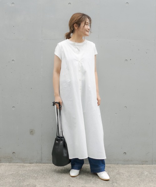 PUAL CE CIN(ピュアルセシン)の「【Du noir】綿クロスワッシャー2WAYワンピース(ワンピース・レディース・ホワイト/ブラック/ベージュ・FREE)」の22枚目の写真