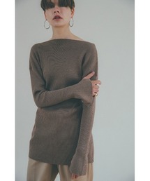 CLANE | LOOSE SHAPE RIB  KNIT TOPS(ニット/セーター)