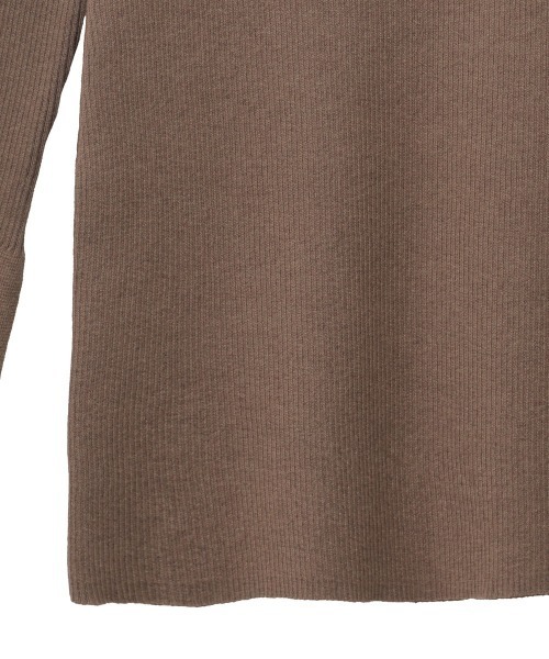 CLANE（クラネ）の「LOOSE SHAPE RIB  KNIT TOPS（ニット/セーター・レディース・ブラック/ベージュ/オレンジ・1/2）」の11枚目の写真