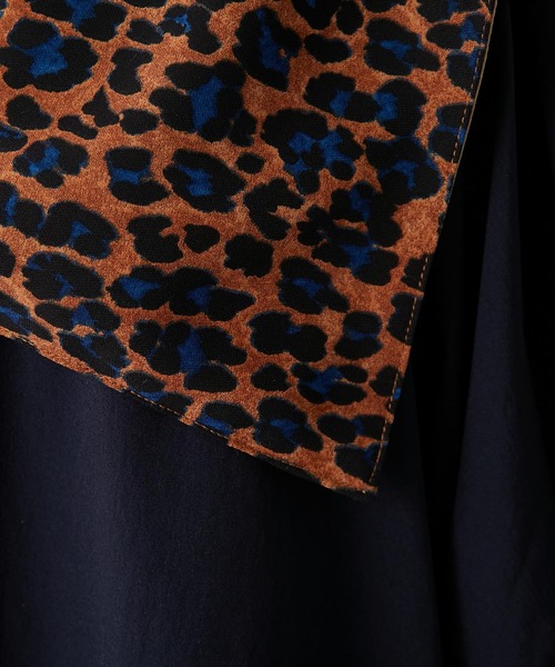 ear PAPILLONNER（イアパピヨネ）の「【SUM1 STYLE（スミ スタイル）】リバーシブルスクエア付け襟（付け襟・レディース・レオパード/チェック・FREE）」の13枚目の写真