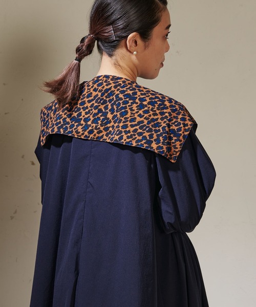 ear PAPILLONNER（イアパピヨネ）の「【SUM1 STYLE（スミ スタイル）】リバーシブルスクエア付け襟（付け襟・レディース・レオパード/チェック・FREE）」の19枚目の写真