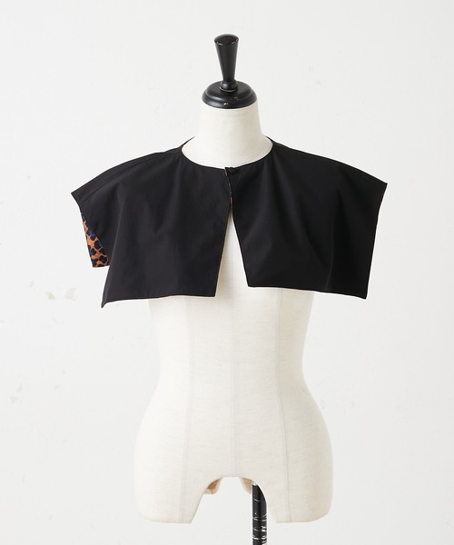 ear PAPILLONNER（イアパピヨネ）の「【SUM1 STYLE（スミ スタイル）】リバーシブルスクエア付け襟（付け襟・レディース・レオパード/チェック・FREE）」の20枚目の写真