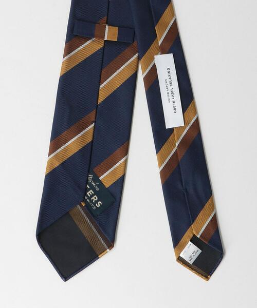 STEPHEN WALTERS(スティーブンウォルターズ)の「<Stephen Walters>GLR 8.0cm ストライプ2 ネクタイ(ネクタイ・メンズ・ネイビー/オレンジ系その他・FREE)」の5枚目の写真