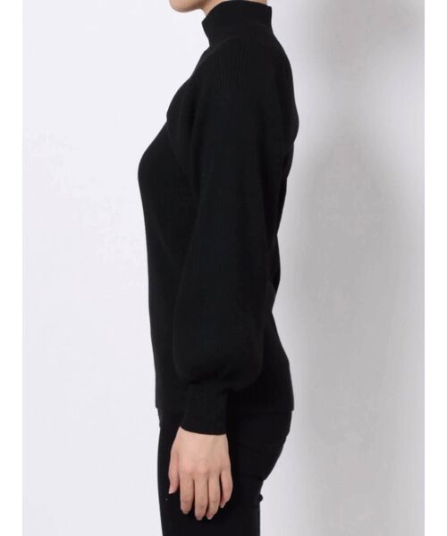 LAGUNAMOON（ラグナムーン）の「2WAYボレロレイヤードニットプルオーバー（ニット/セーター・レディース・ブラック/カーキ・FREE）」の4枚目の写真